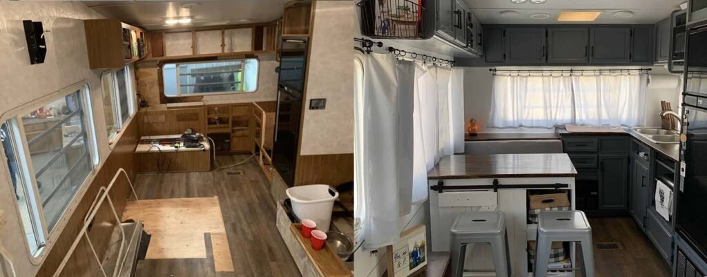 Modern Farmhouse RV Remodel (with pictures!) - Designed to Entertain ...